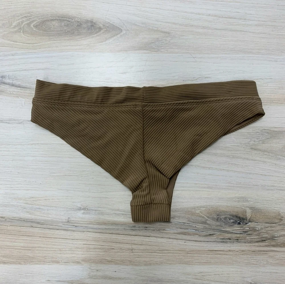 Frankie's Bikinis Ribbed Swim Bottoms